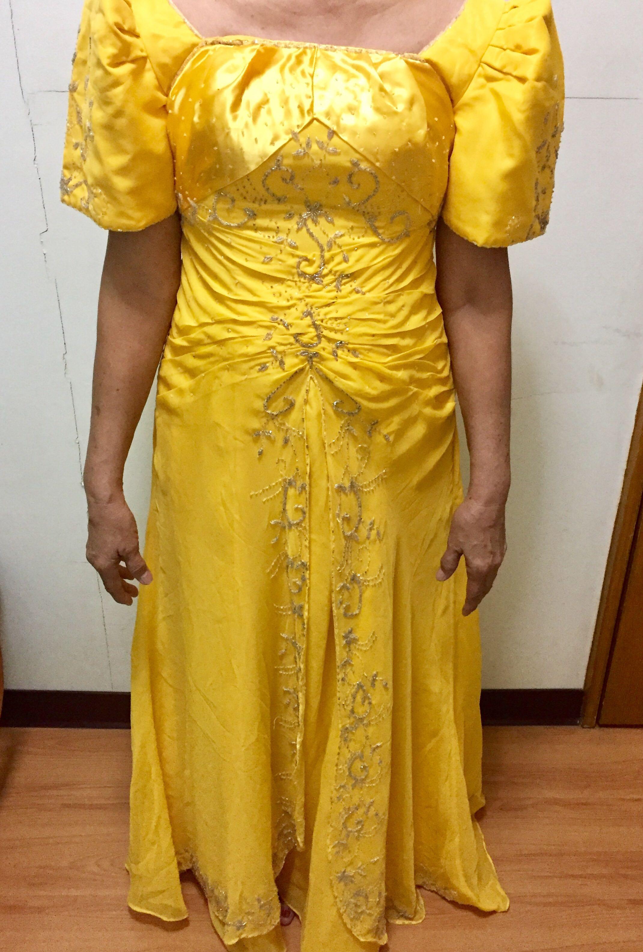 filipiniana long dress