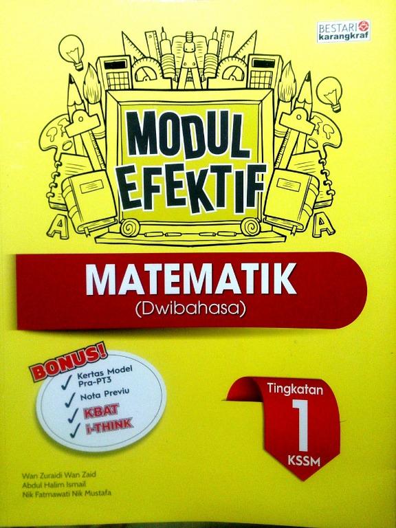Form 1 Mathematics Modul Efektif KSSM, Hobbies & Toys, Books ...