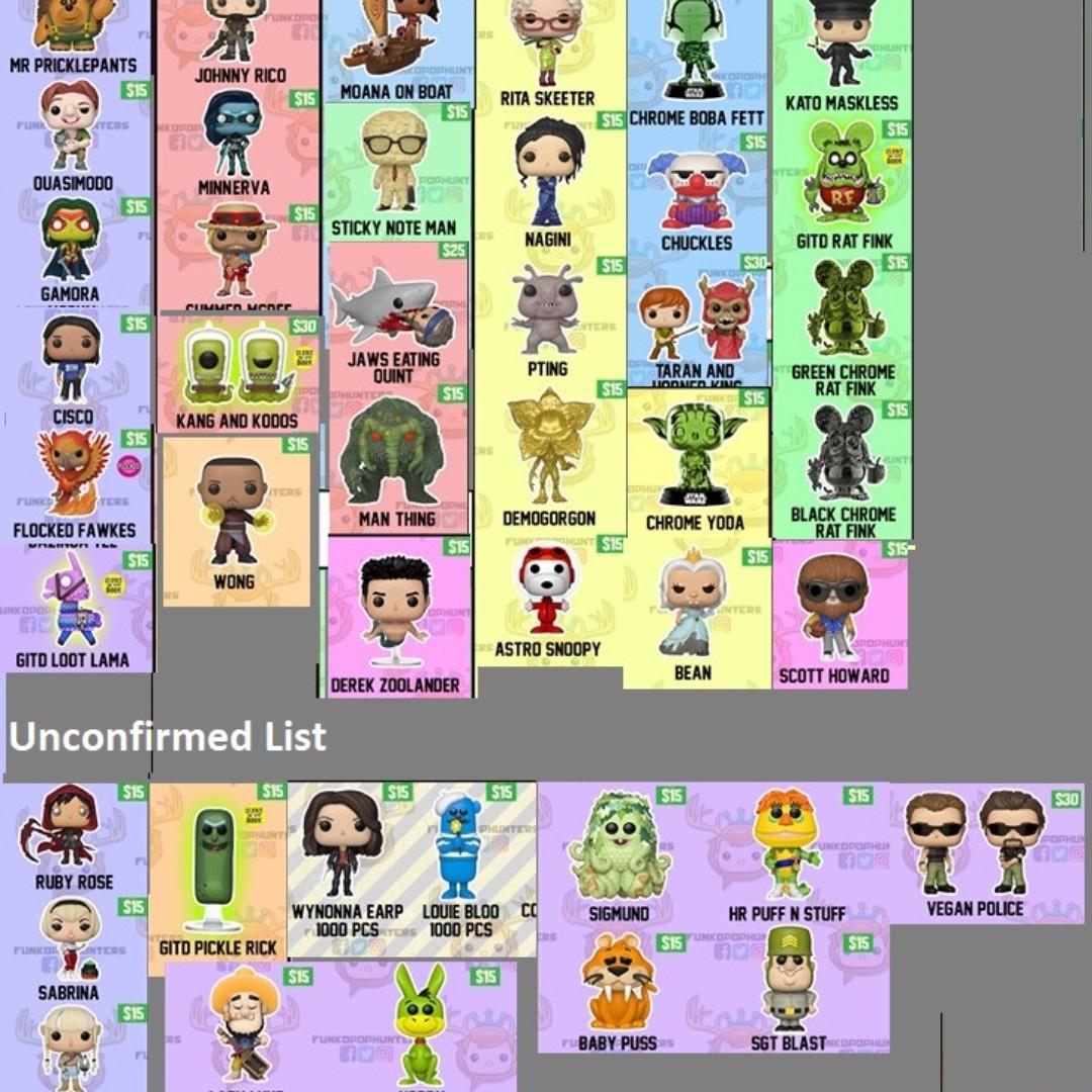 funko pop summer convention 2019