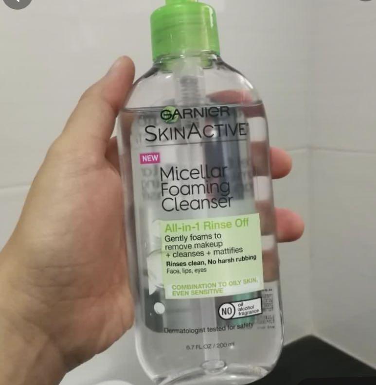 garnier micellar water foaming cleanser