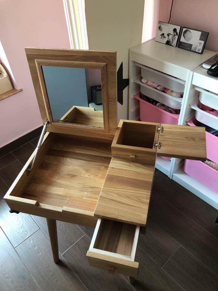 Japanese Style Loft Solid Wood Make Up Dresser Home Furniture