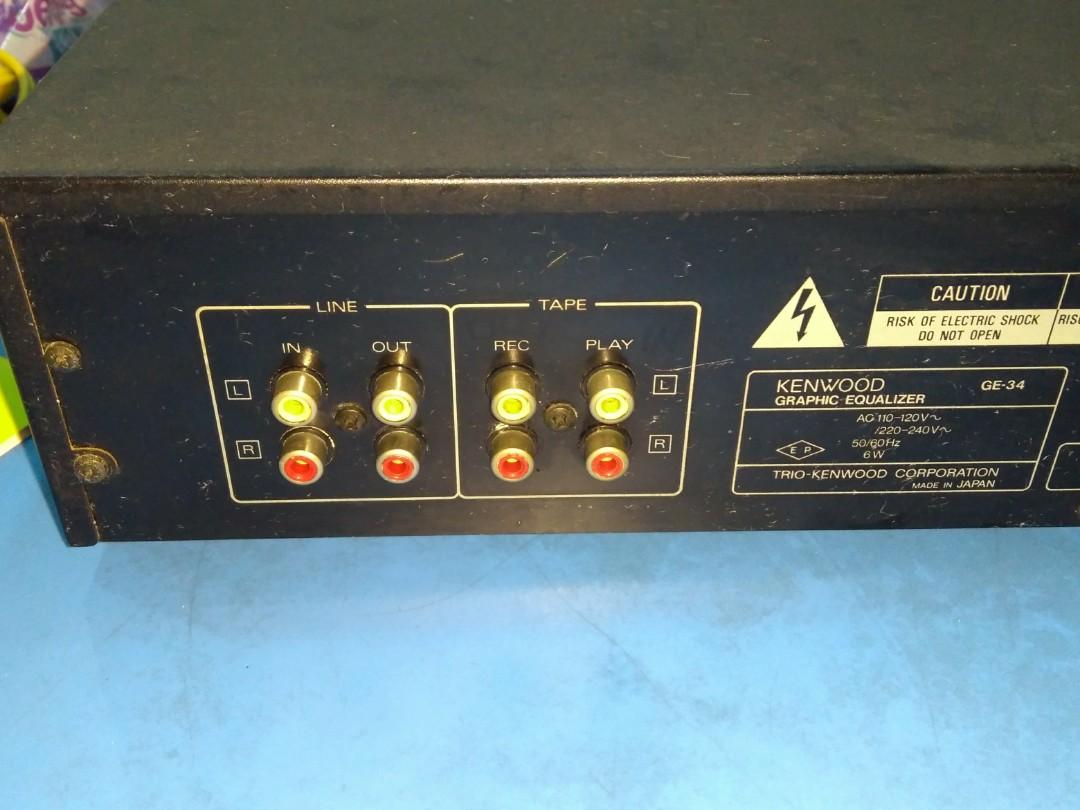 Kenwood old school equalizer GE34, Audio, Other Audio Equipment on Carousell