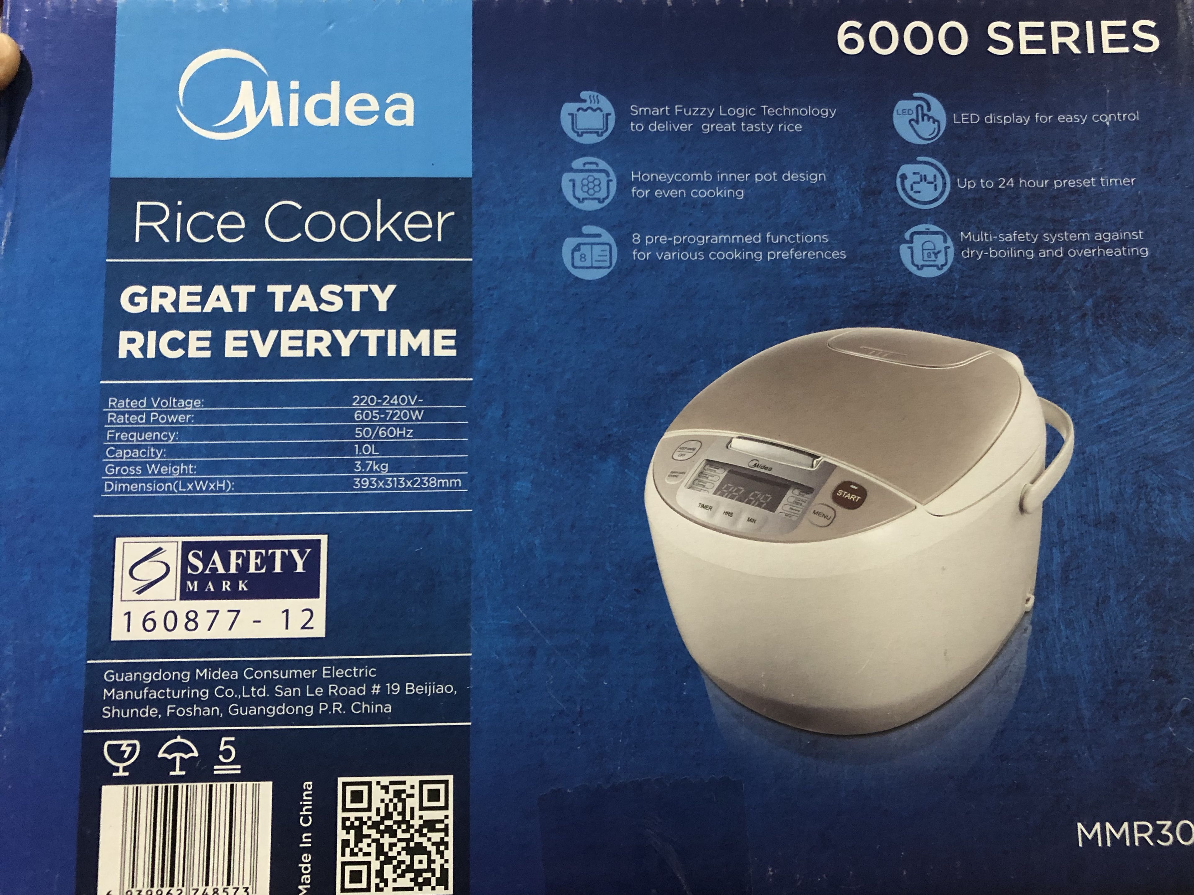Midea Rice Cooker 6000 series, TV & Home Appliances, Kitchen Appliances