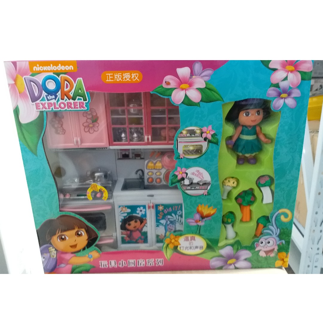 Nickelodeon Dora The Explorer Full Kitchen Set Girl Toy Babies