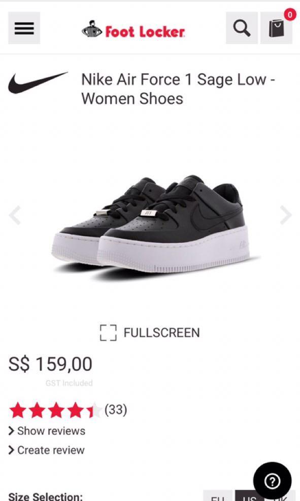 Nike Air Force 1 Sage Low Women Shoes Men s Fashion Footwear