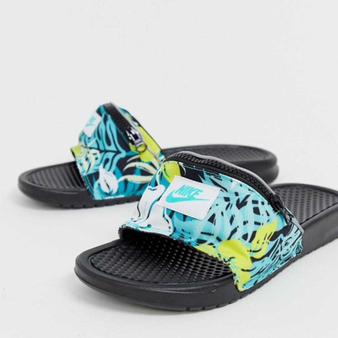 nike floral flip flops