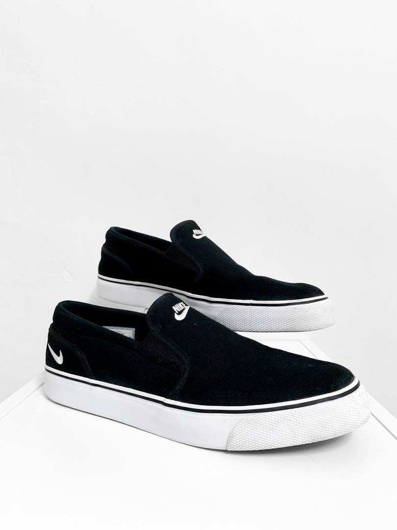 nike toki canvas slip on