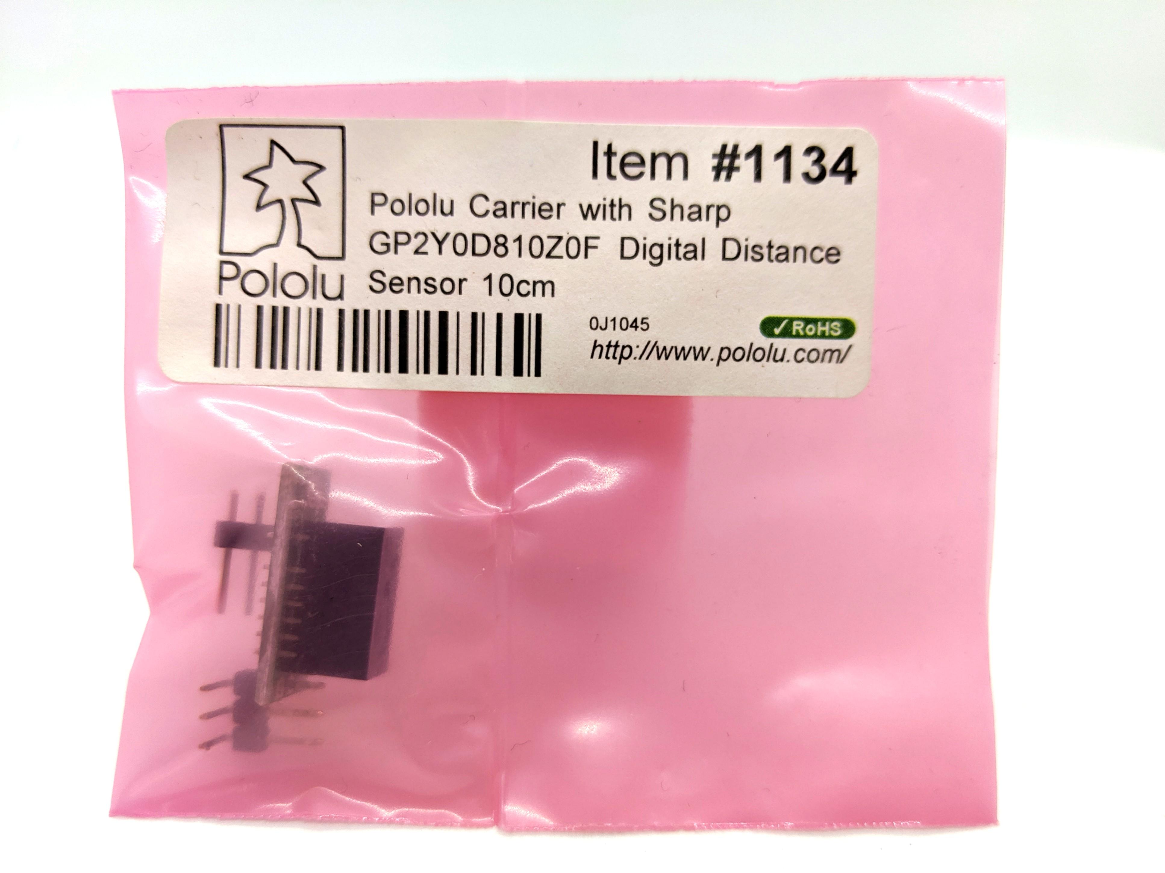 Pololu Carrier with Sharp GP2Y0D810Z0F Digital Distance Sensor 10cm ...