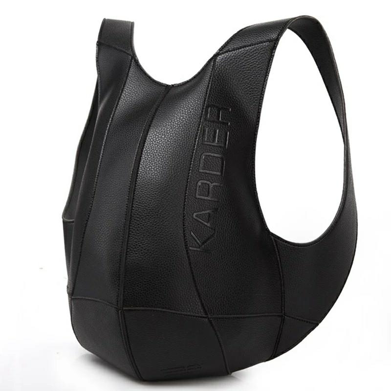 anti theft backpack leather