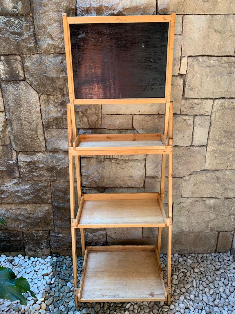 Preloved Rak Kayu Lipat 3 Susun Cocok Untuk Bazar Dll Perabotan Rumah Di Carousell