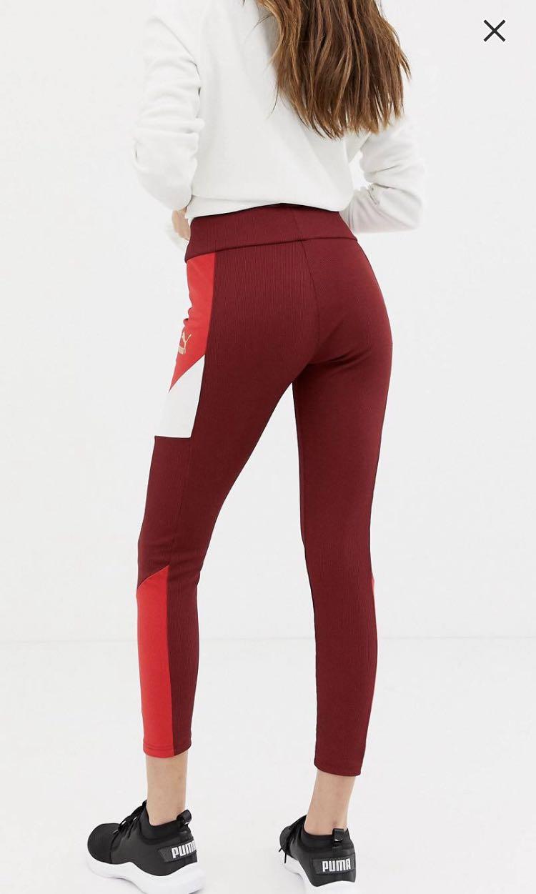 red puma leggings