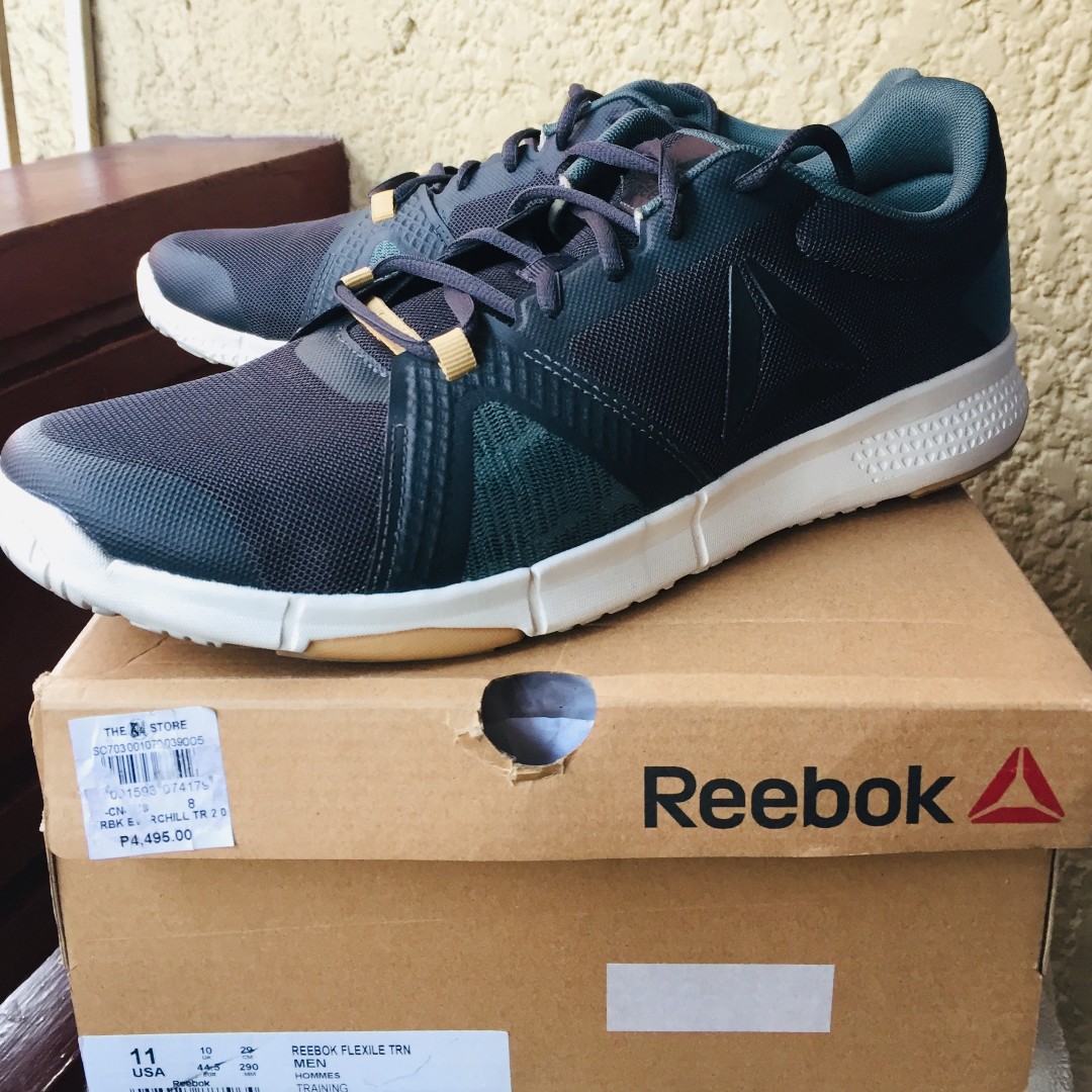 Original Reebok Flexile TRN Men's Training Shoes Coal/Green/Teal/Beige,  Men's Fashion, Footwear, Sneakers on Carousell