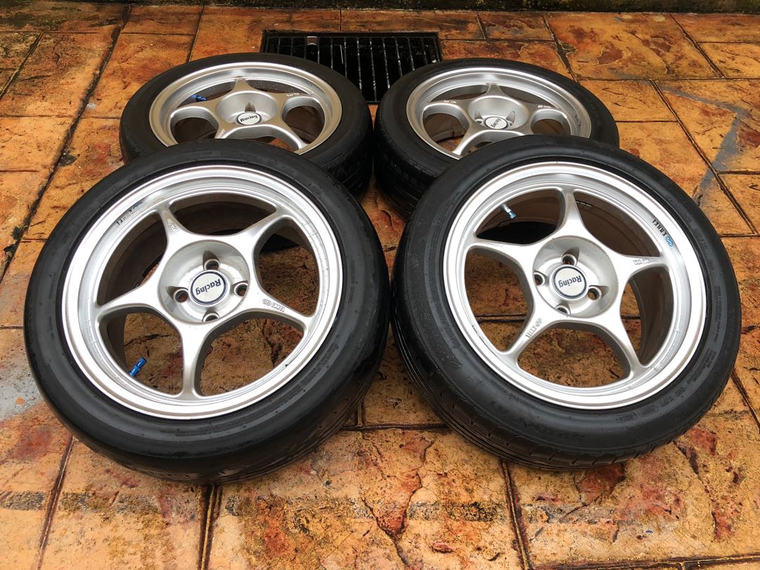 Enkei Rpo Rim Enkei RPO1 16x7jj pcd 100, Auto Accessories on Carousell
