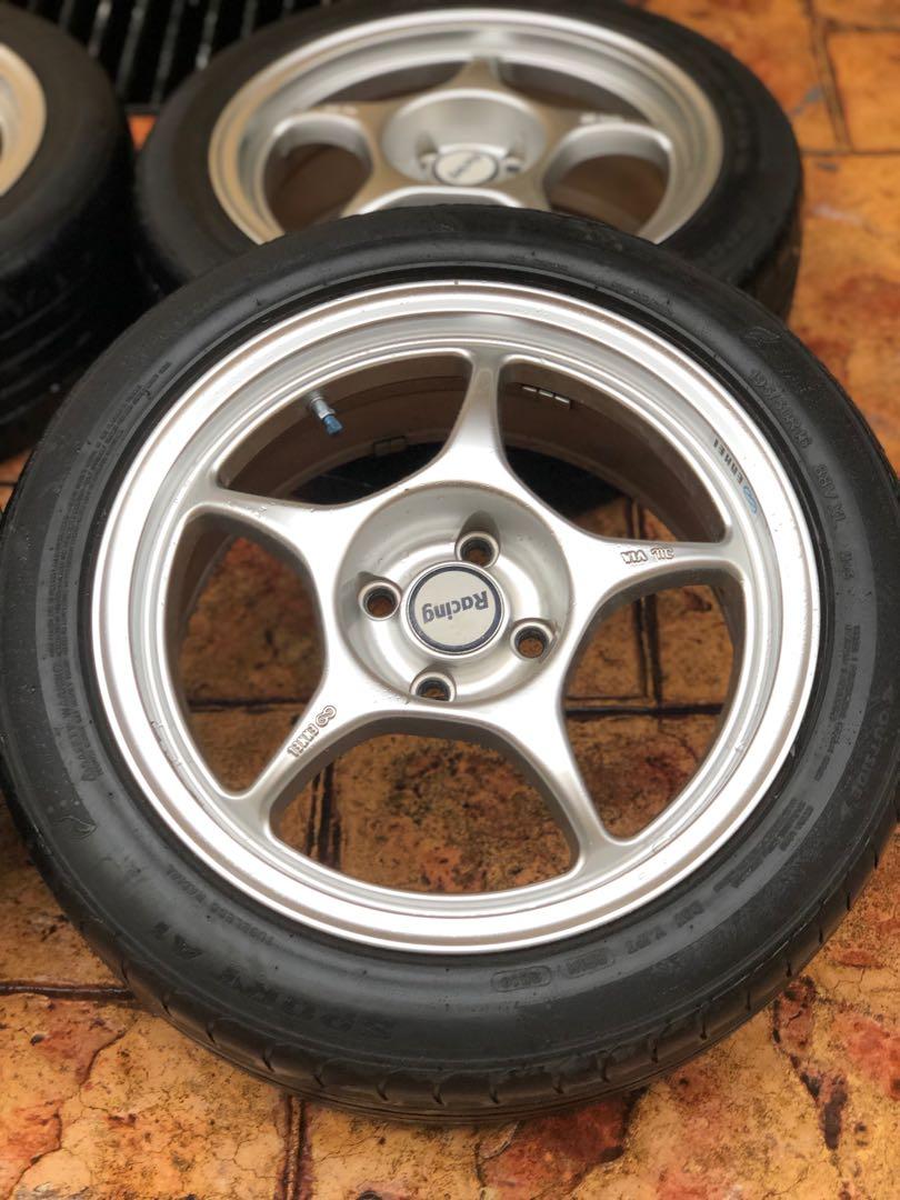 Enkei Rpo Rim Enkei RPO1 16x7jj pcd 100, Auto Accessories on Carousell