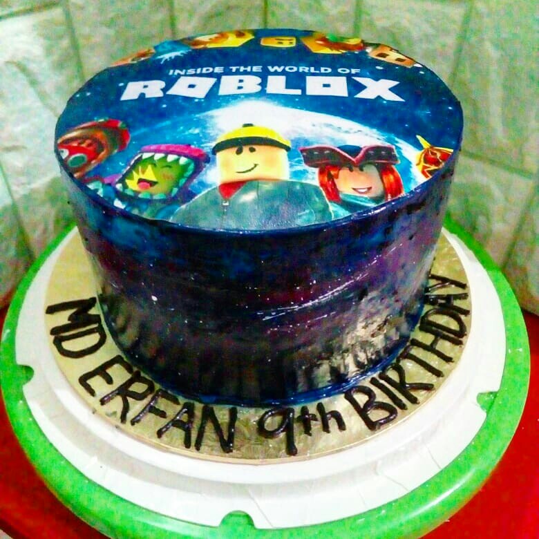 Roblox Galaxy Cake 8inch Round Food Drinks Baked Goods On Carousell - galaxy cake roblox
