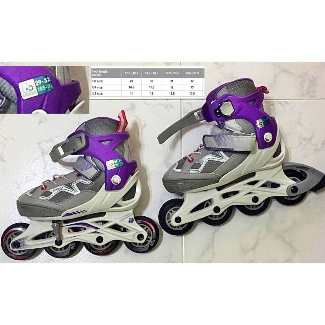 ROLLER BLADES INLINE SKATES Adjustable to 3 different sizes, Sports Equipment, Exercise
