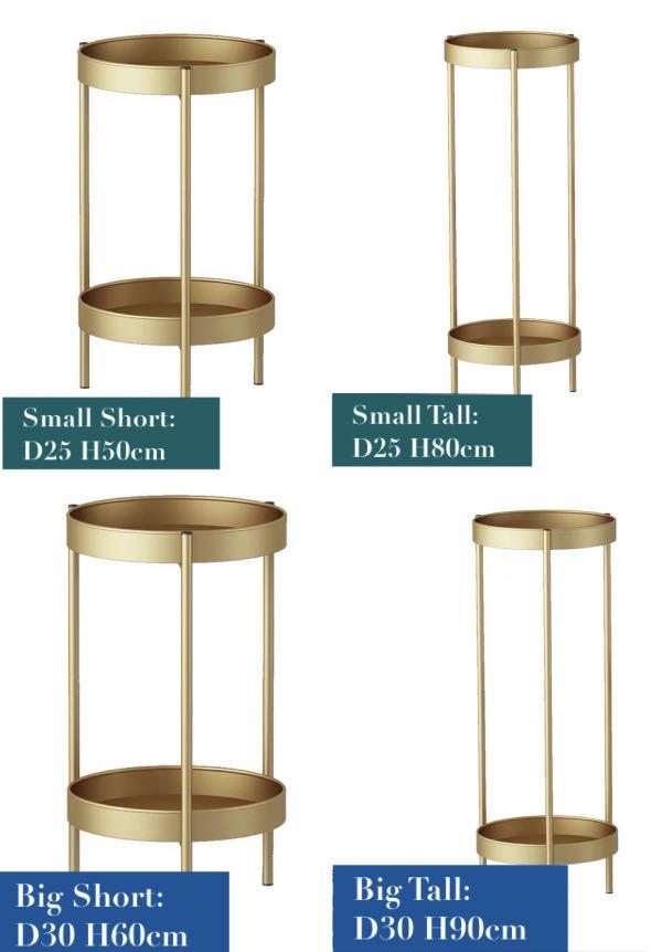 Planter Foldable Side Table Flower Stand Bedside Table Plant rack