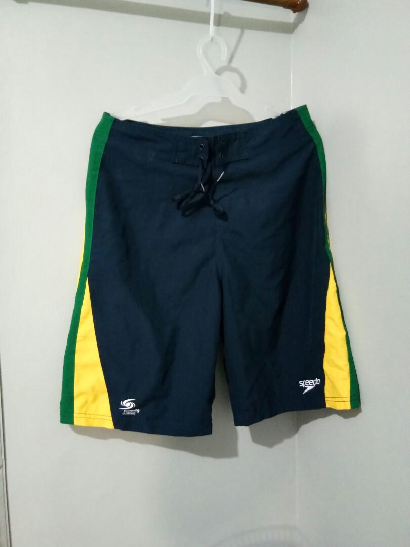 Speedo Swimming Beach Pool Trunks/Shorts Blue (Category: Activewear) located in Cebu City. Submitted by akokiko (Listing ID 239740422, Image 1). Description: Speedo swimwear Australia Rarely Used and at its Best Condition! Blue with colors yellow and green SIZE 30 Waist : 75cm.