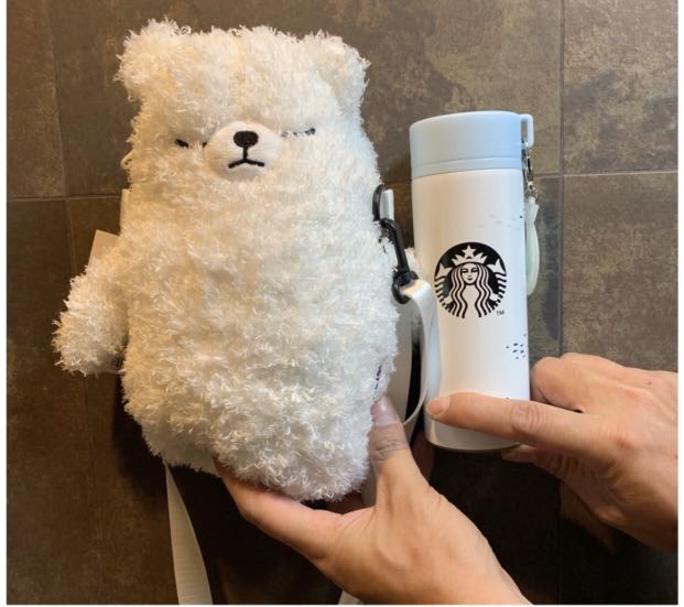 Starbucks polar bear thermal flask, Furniture & Home Living