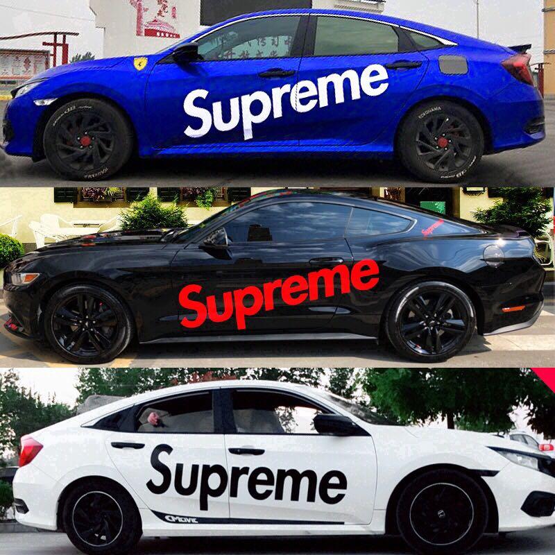 Supreme Car Body Vinyl Sticker Decal Car Accessories Accessories On Carousell