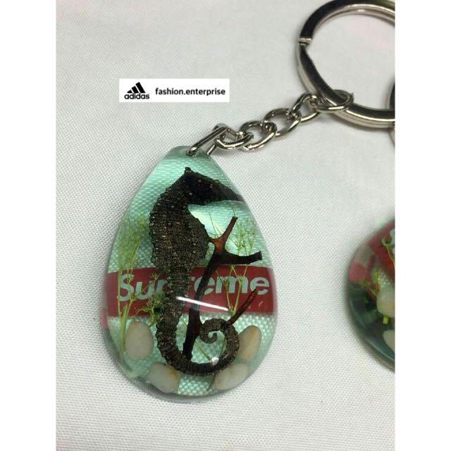supreme seahorse keychain