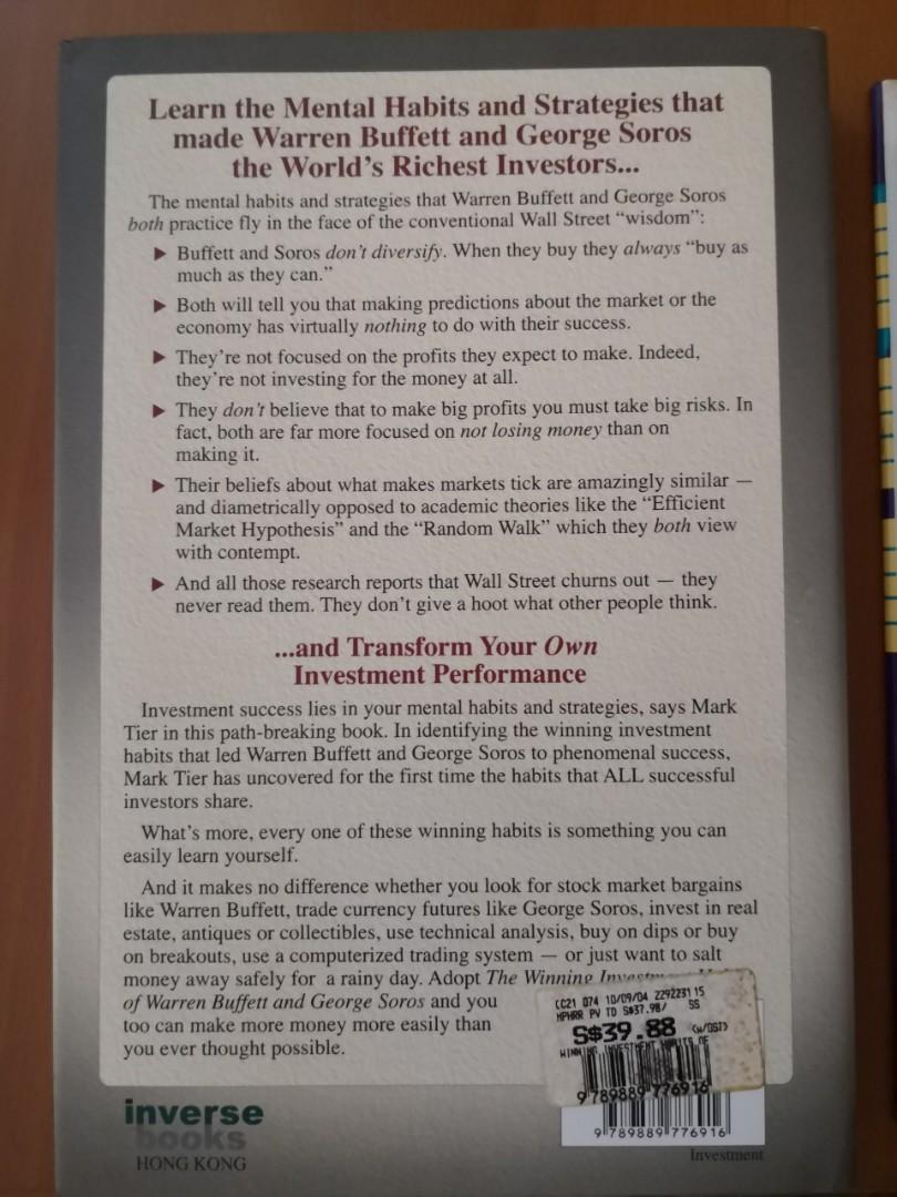 The Winning Investment Habits Of Warren Buffett & Soros, Hobbies