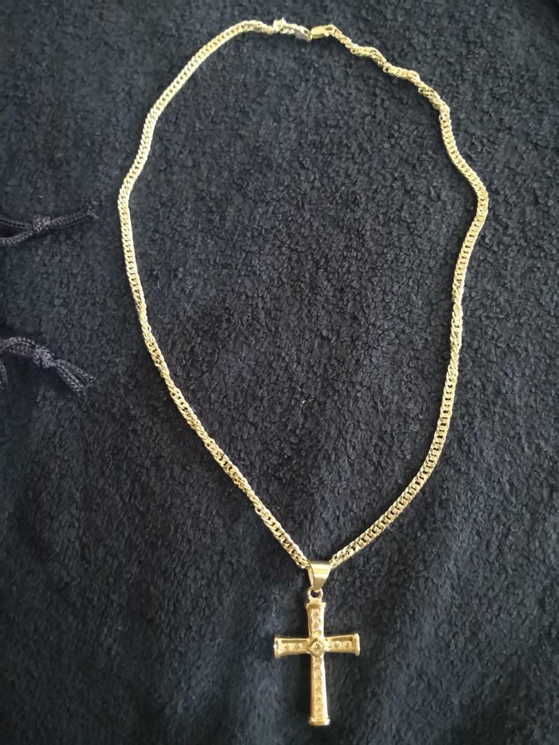 Unisilver necklace with cross sales pendant price