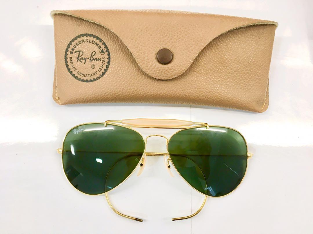 Vintage Ray Ban B&L Outdoorsman Cable Wrap Temple Aviator Sunglasses ,  Women's Fashion, Watches & Accessories, Sunglasses & Eyewear on Carousell