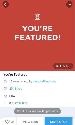 Carousell Featured for the 2nd Time❤️