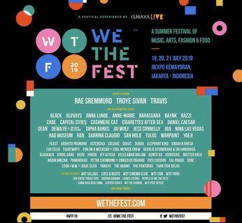 Ticket We The Fest 3 days pass early entry!!!! Sudah wirstband!