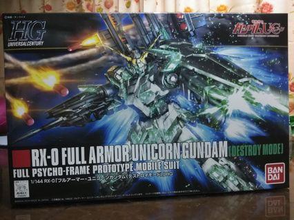 HG 1/144 RX-0 Full Armor Unicorn Gundam (Destroy Mode)
