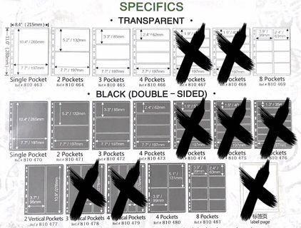 [SG GO] STANDARD 9-HOLE PAGE INSERTS
