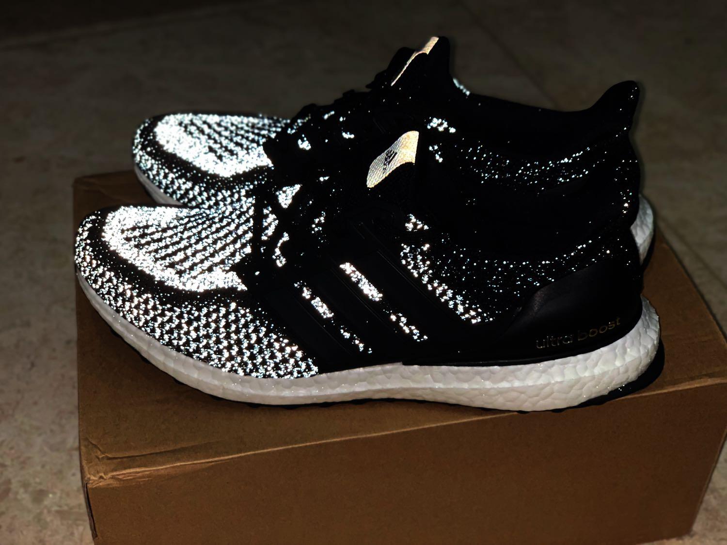 ultra boost 2.0 black reflective