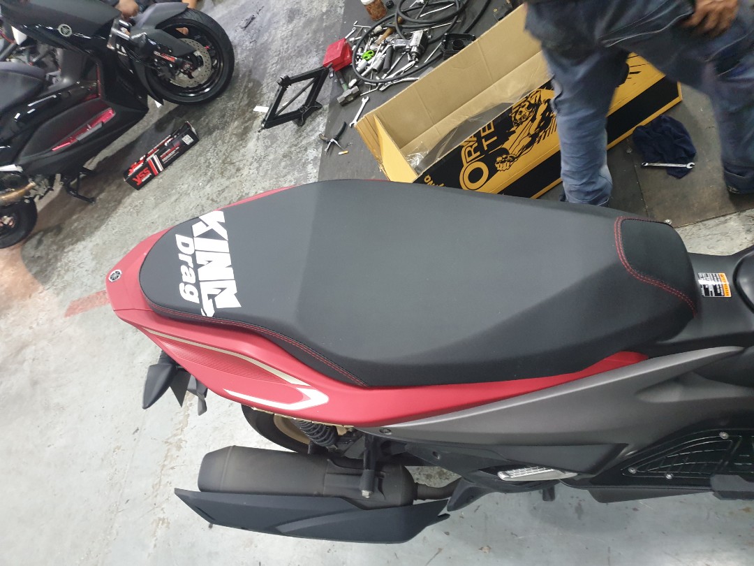 Aerox King Drag Seat Immortal Underseat Bag Last 3 Sets Only Motorcycles Motorcycle Accessories On Carousell