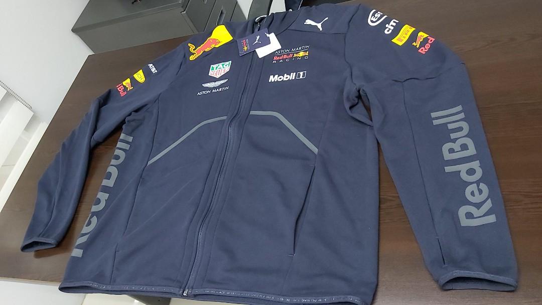 Aston Martin Red Bull Racing 2018 Team Hooded Jacket Puma, Sports, Athletic  \u0026 Sports Clothing on Carousell