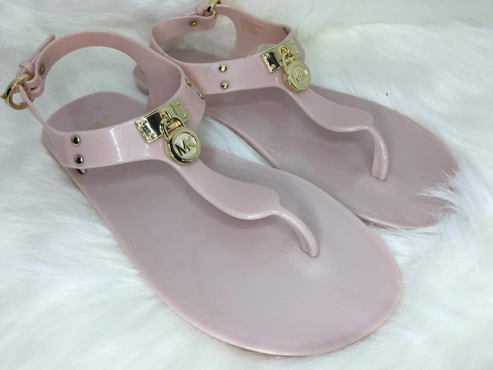 michael kors pink jelly sandals