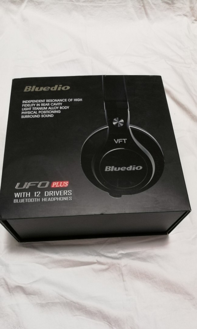 Bluedio ufo plus 3d bass bluetooth online headset patented 12 drivers hifi wireless headphones