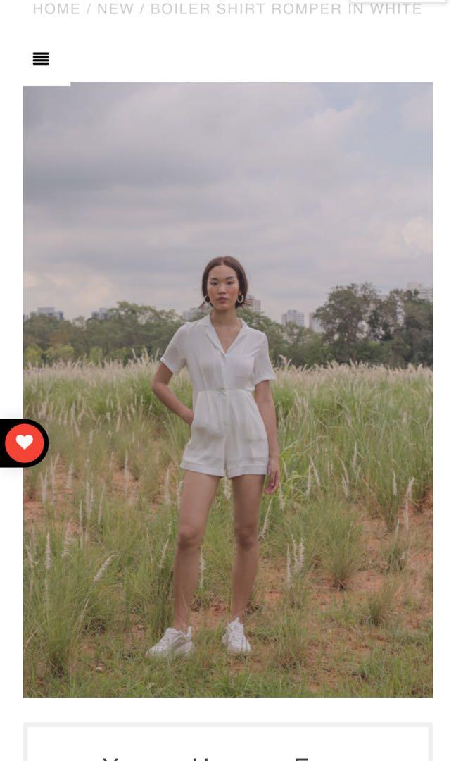 White shirt romper Clearance