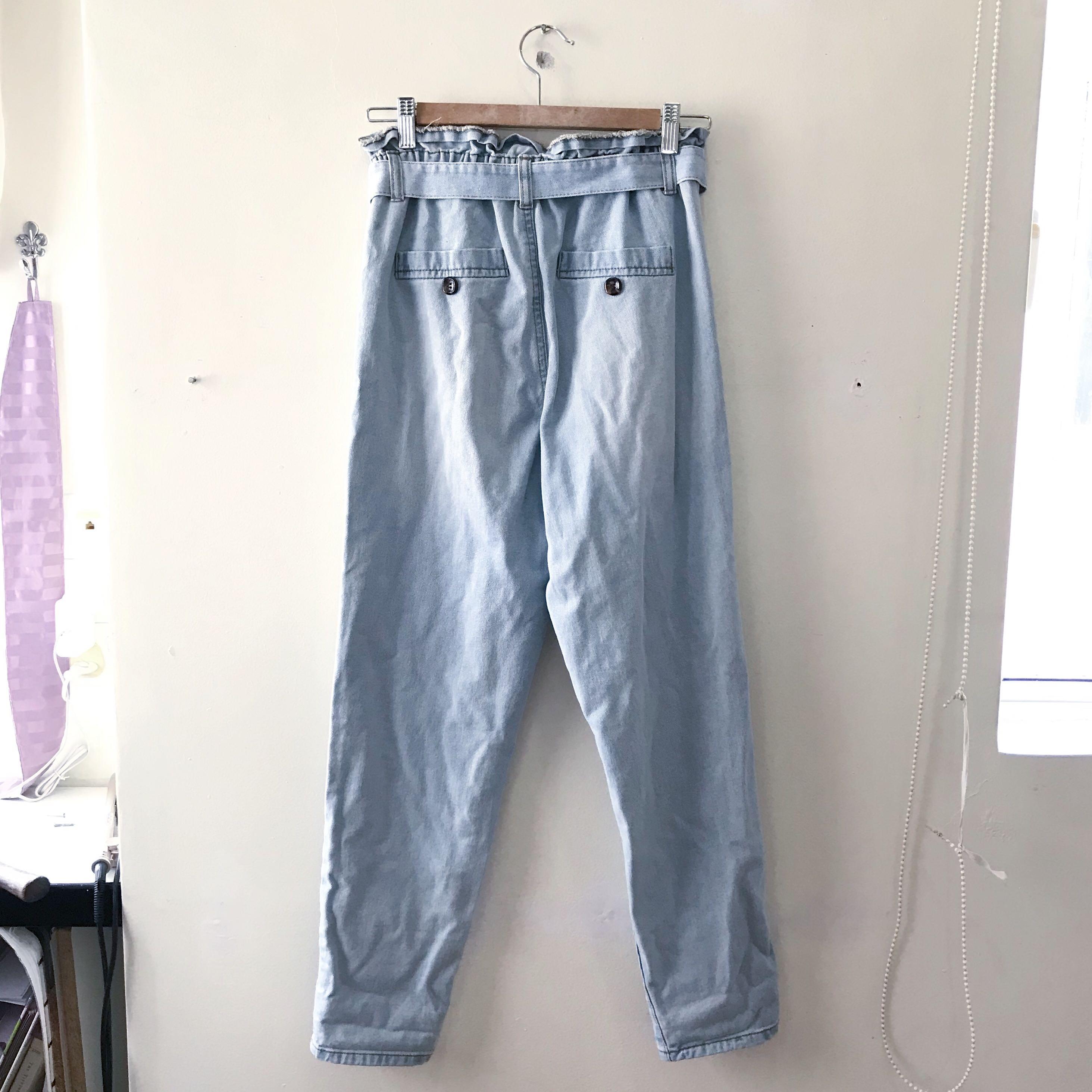 salon dok Mogelijk Brand New Primark Denim Paperbag Pants Jeans, Women's Fashion, Bottoms,  Jeans & Leggings on Carousell