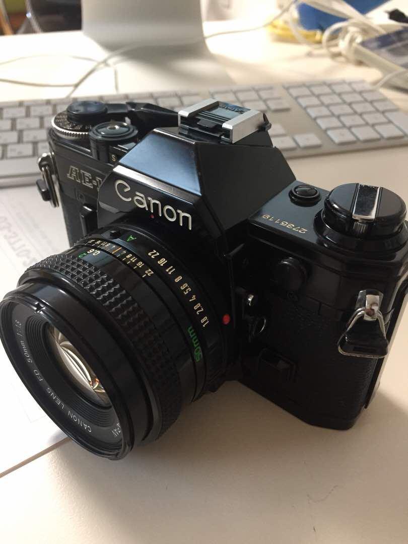 Canon Ae 1 Slr 35mm Film Camera With 50mm Lens Photography Cameras Digital Cameras On Carousell