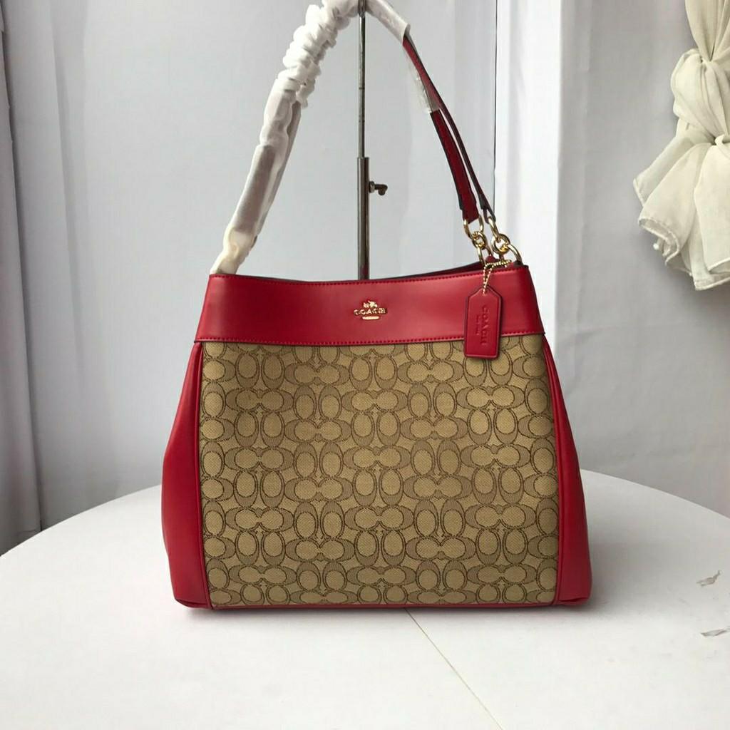 COACH F57612 LEXY SHOULDER in SIGNATURE JACQUARD