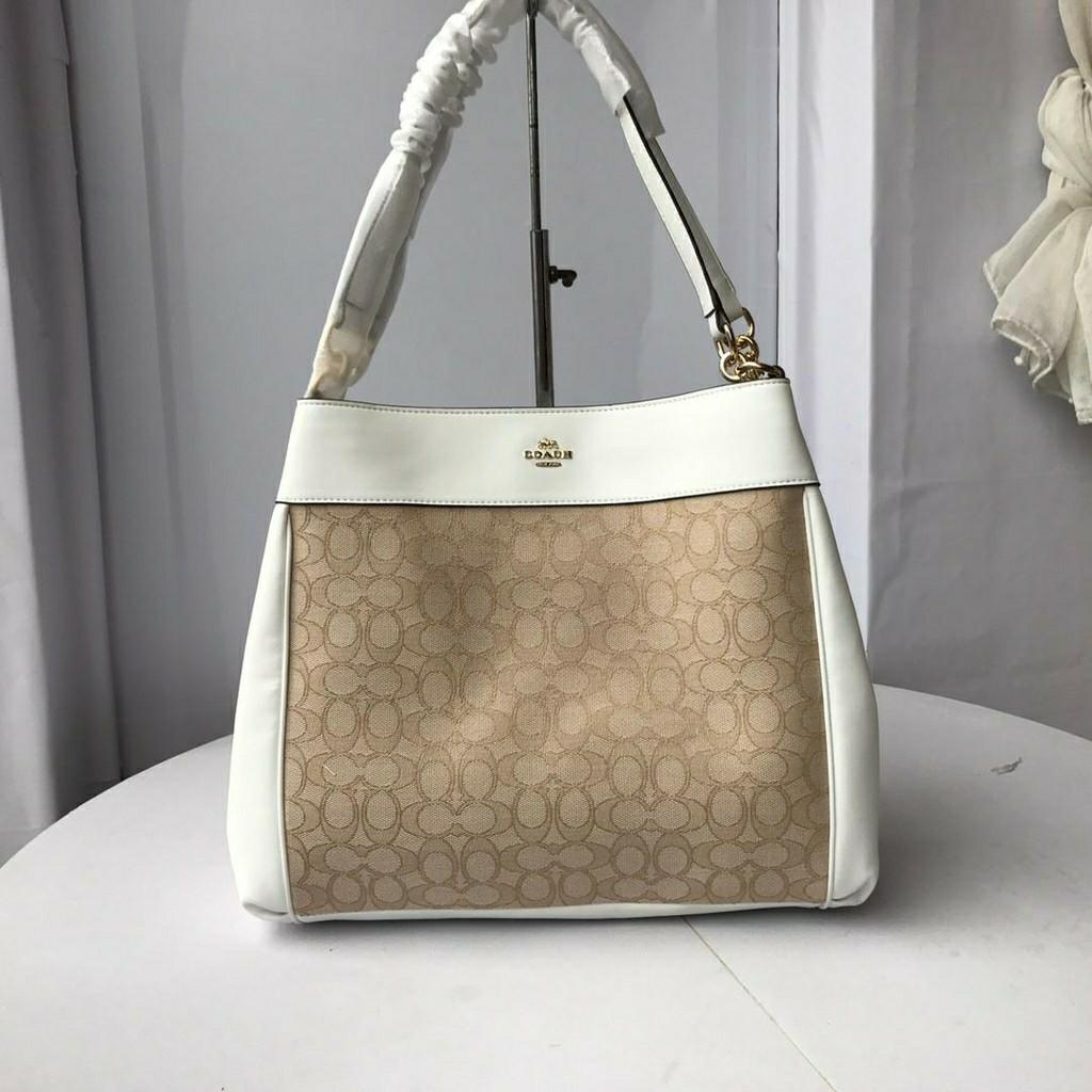 COACH F57612 LEXY SHOULDER in SIGNATURE JACQUARD