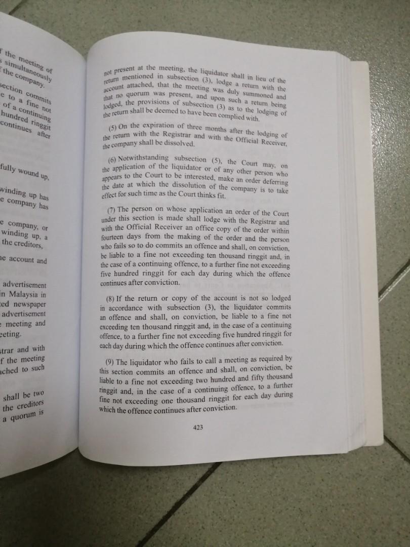 Companies Act 2016 Act 777 Statue Book Textbooks On Carousell