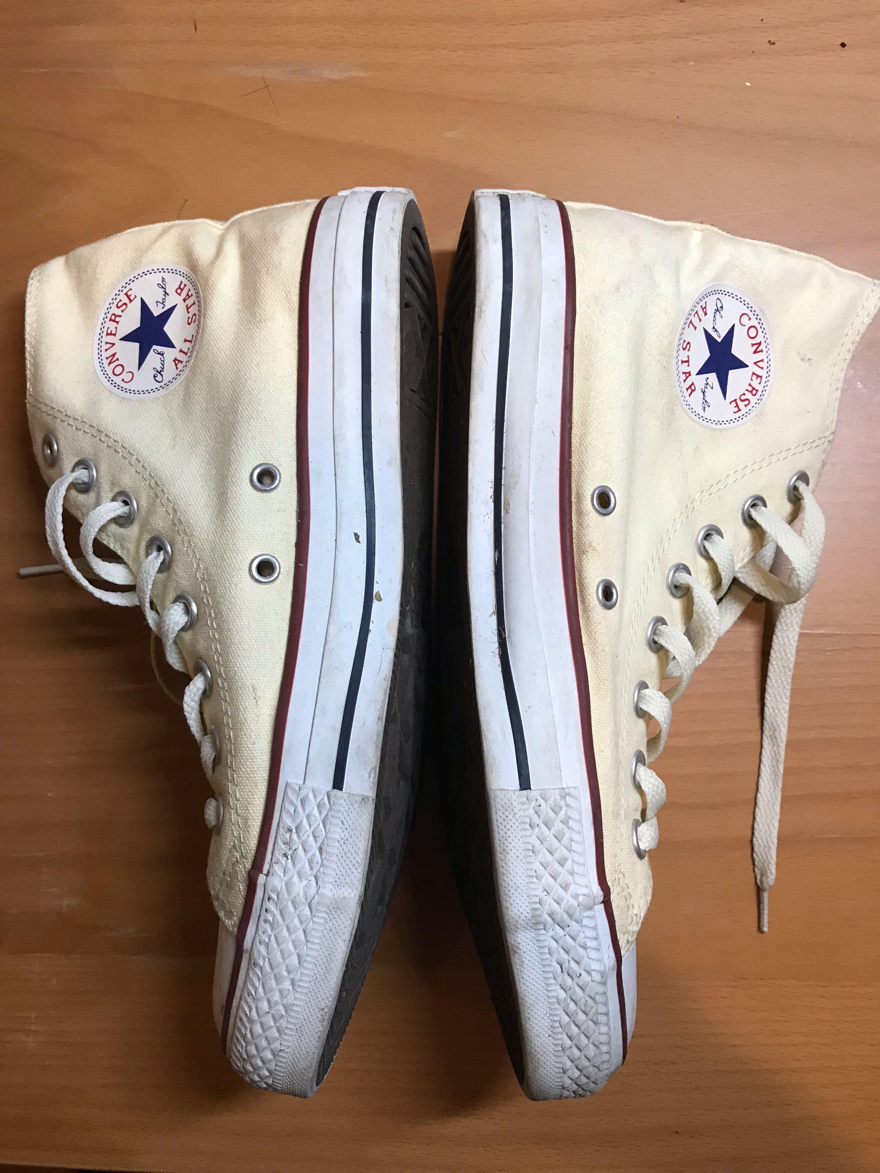 Converse all star cream color top