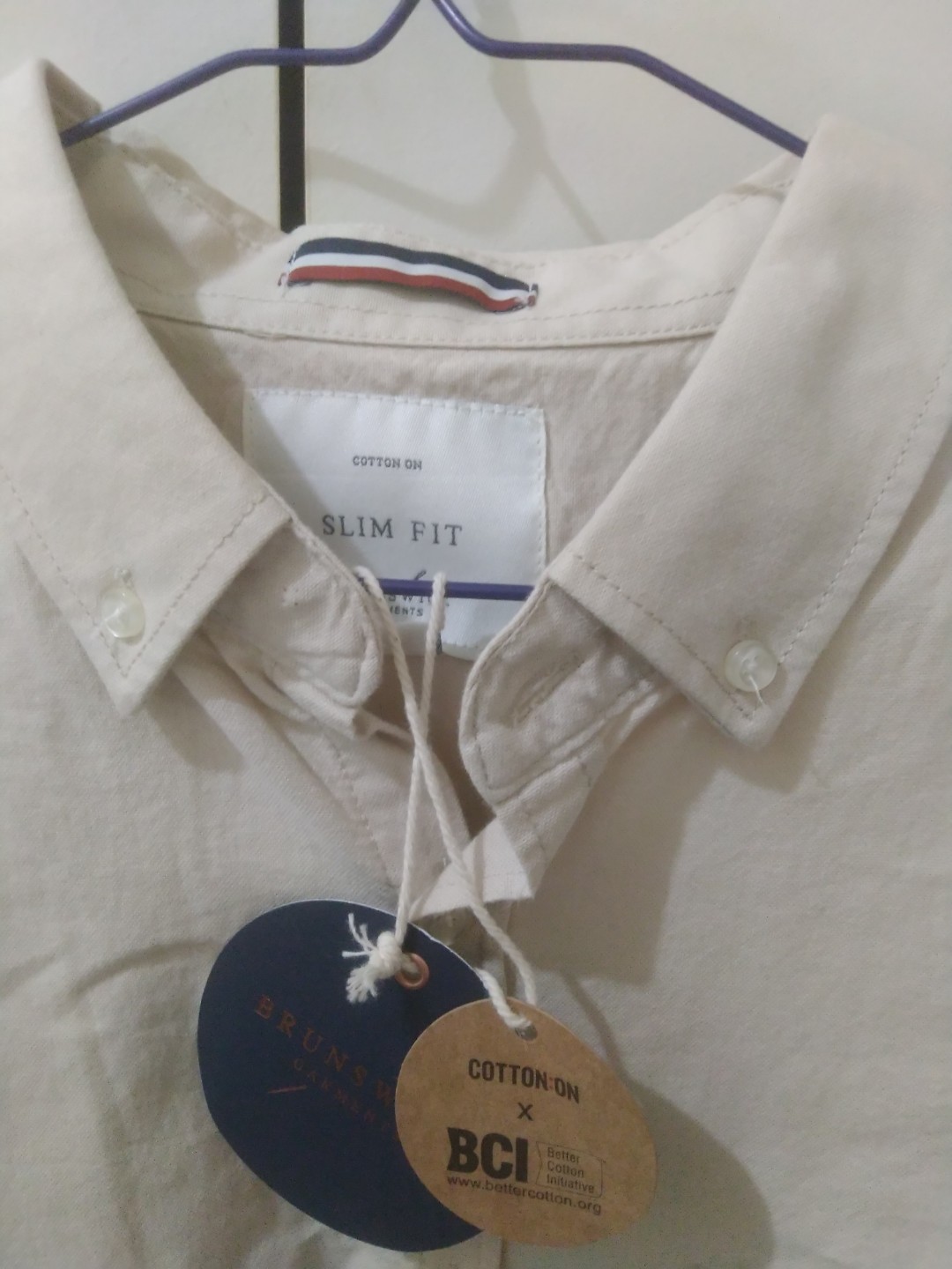 Men Brunswick shirt 3 Ecru (Kemeja Pria 