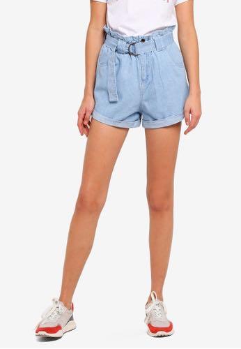 cotton paperbag shorts