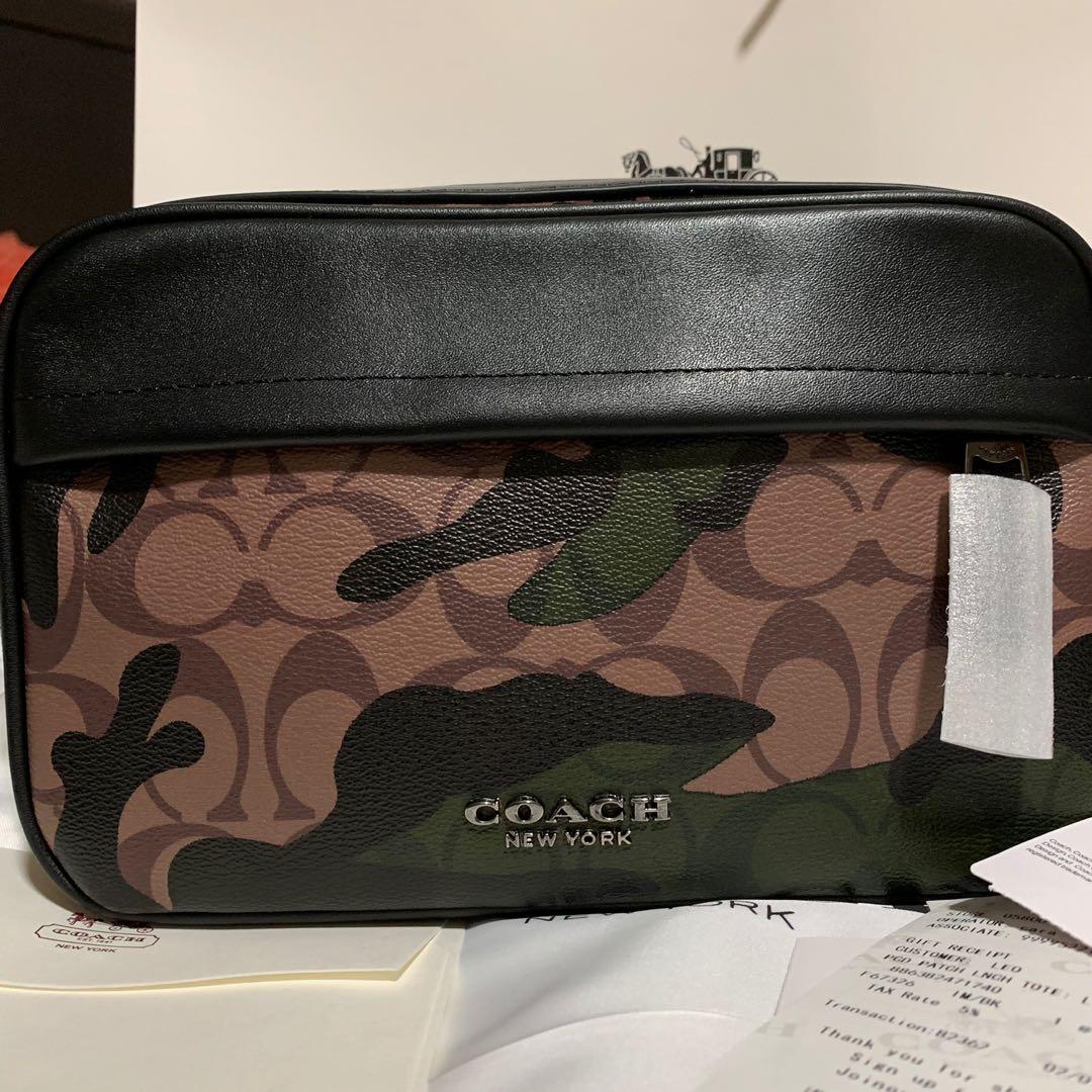 coach camouflage sling bag