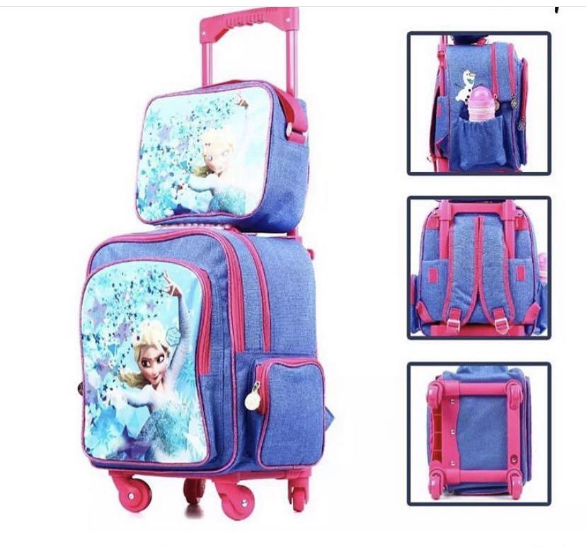 Disney frozen 4 wheel trolley bag, Babies & Kids, Baby Nursery & Kids