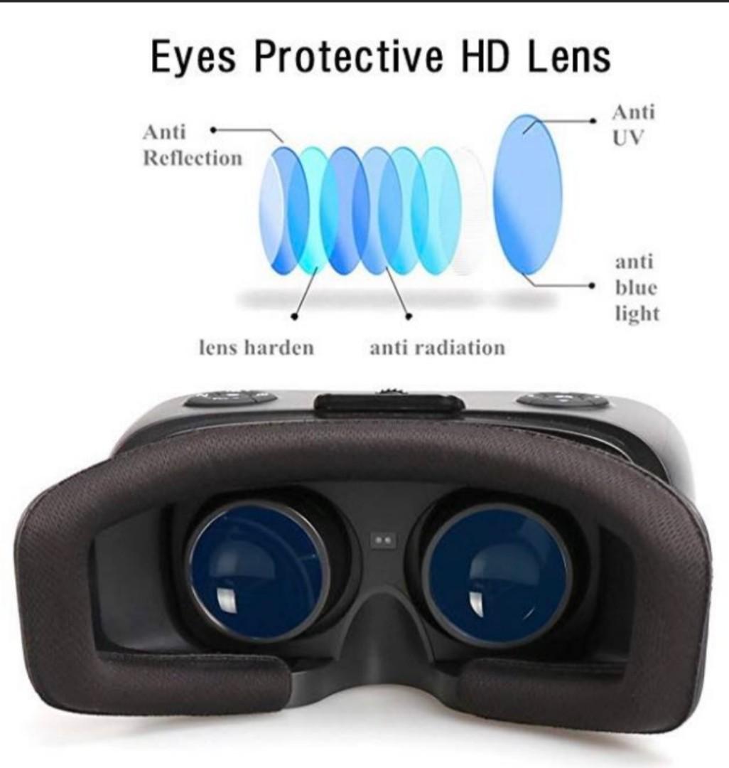 E1534 Qkfly Virtual Reality Headset All In One 3d Vr Glasses Full
