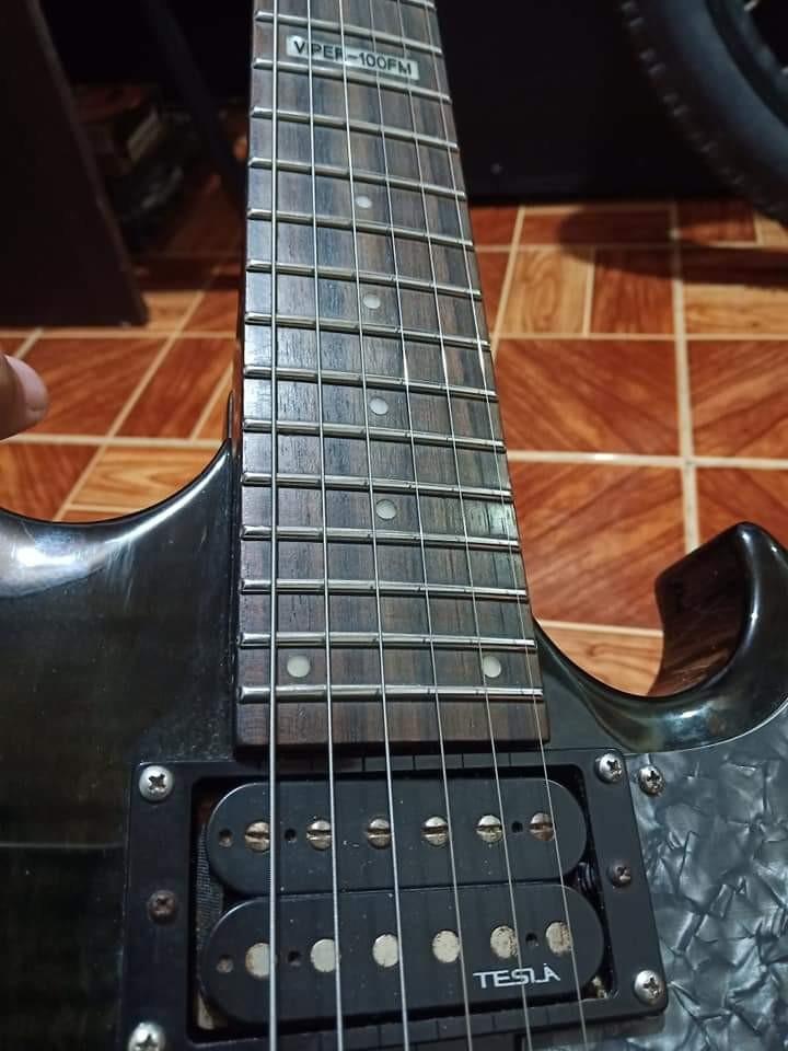 ESP LTD Viper 100fm Electric Guitar Sale or Swap, Hobbies & Toys, Music